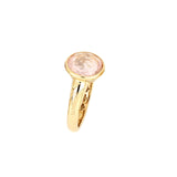 Video Anello Luna con Quarzo Rosa