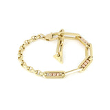 Bracciale Marte Oro Rosso & Giallo Sfere Piccole e Freccia