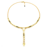 Collana Marte Oro Nero e Giallo Sfere Piccole