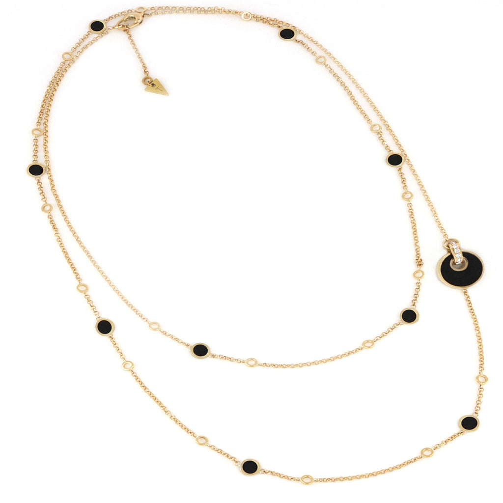 Video Collana 90 cm Giove Onice E Diamanti