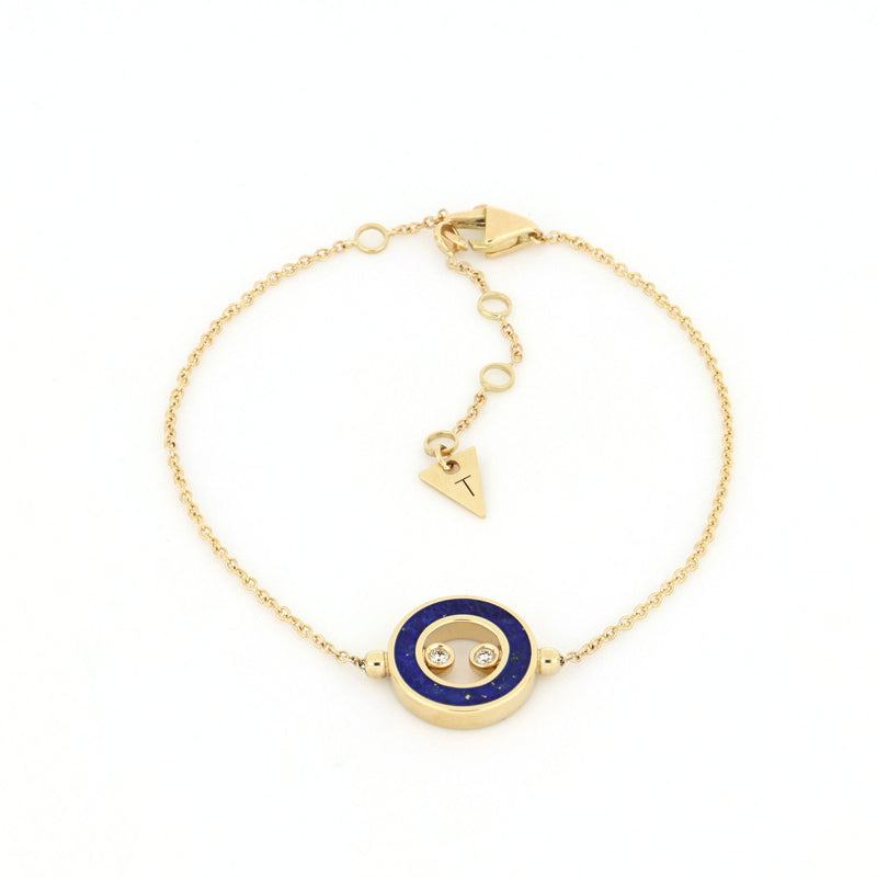 Essenza Bracelet Lapis Lazuli and Diamonds