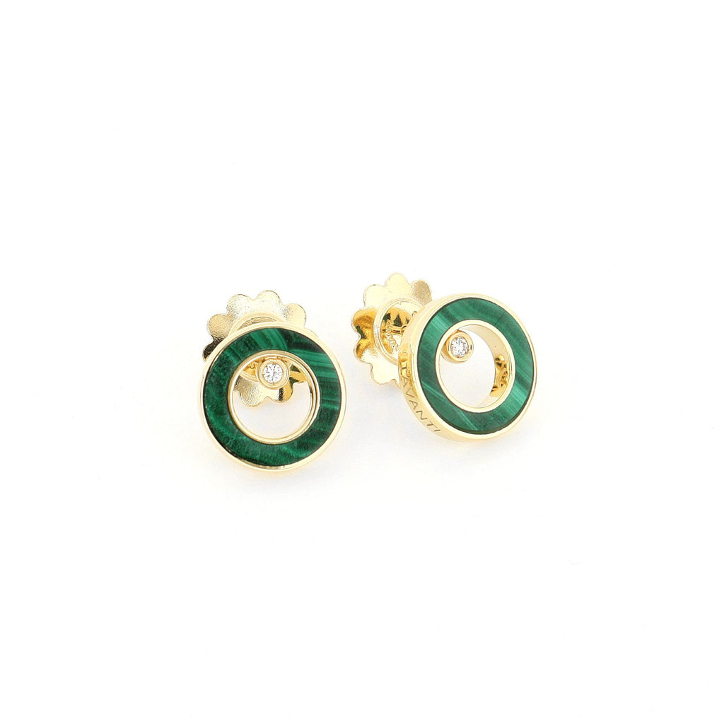 Video Orecchini Essenza Malachite e Diamanti