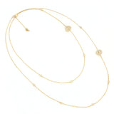 Collana Armonia 100 cm Con Pavè di Diamanti